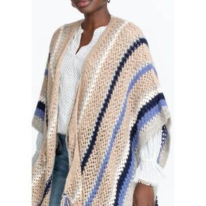 House of Harlow 1960 Tan and Brown Shrug Sweater